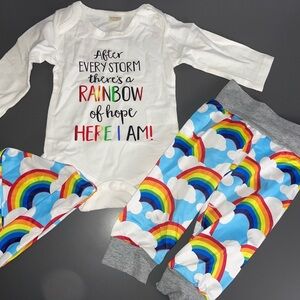 Rainbow Baby Outfit Set. Infertility.